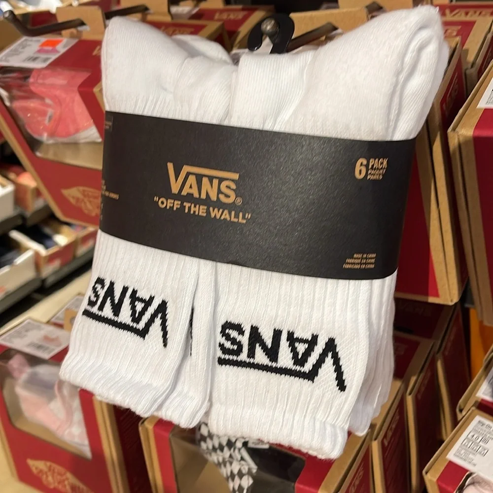 Vans Socks 6 pairs set CREW VANS. 